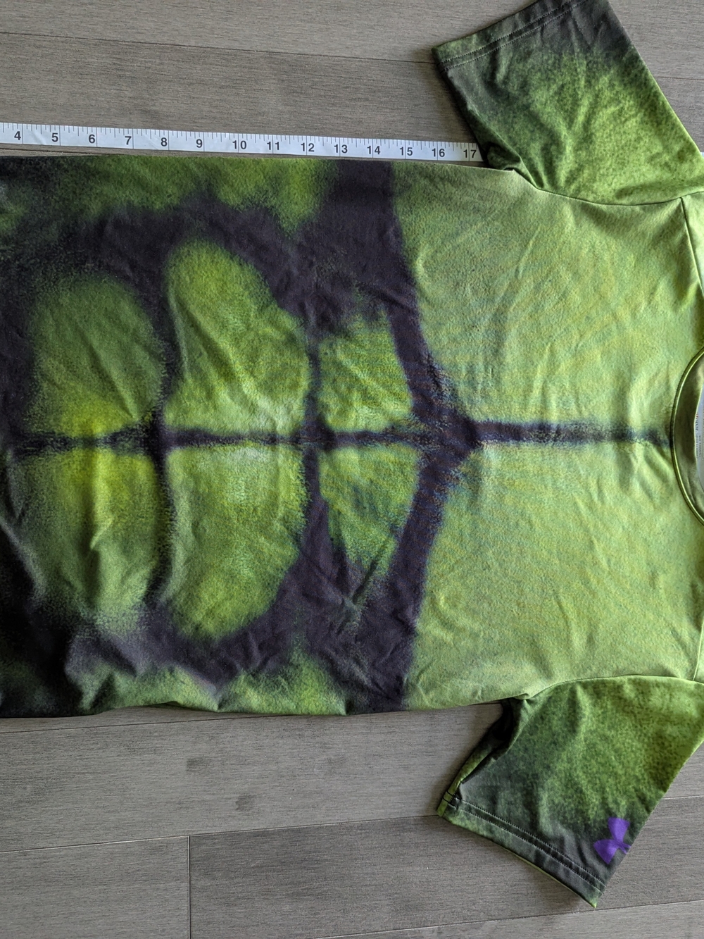 Green Short Sleeve Tee Marvel Hulk Under Armour Large Slim Fit